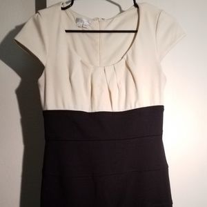 Black and white tight fitting London Times dress